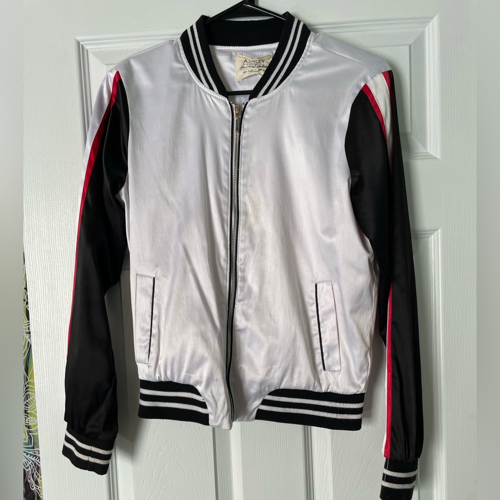 Varsity style light Zip Up